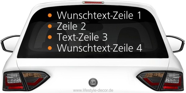 Fahrzeugwerbung Selbst Gestalten Logo Wunschtext Domain