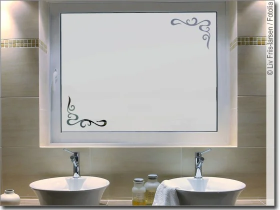 Sichtschutz für Badezimmer Klassik