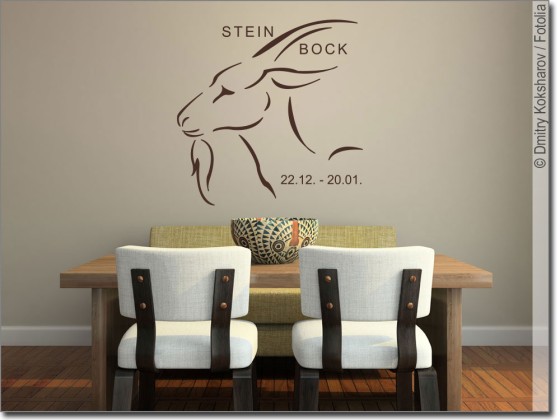 Wandtattoo Sternzeichen Steinbock Wandsticker