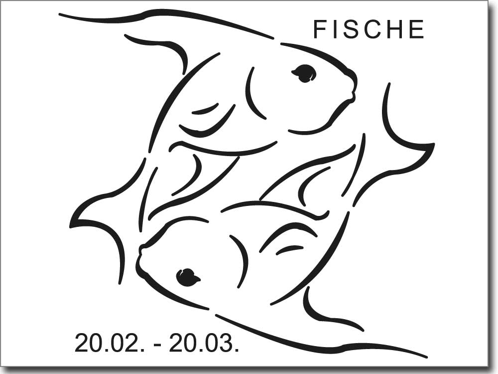 Wandtattoo Sternzeichen Fische zur Wanddekoration Wandtattoo Sternzeichen Fische zur Wanddekoration