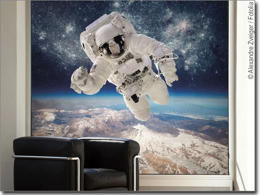 Foliendruck mit Astronaut
