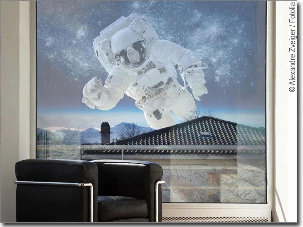 Fensterbild Astronaut