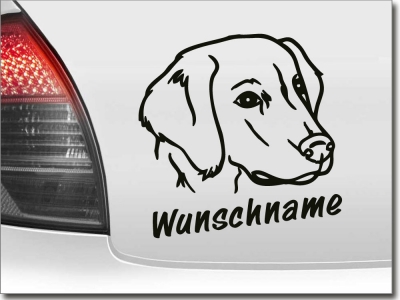 Aufkleber f�rs Auto Golden Retriever