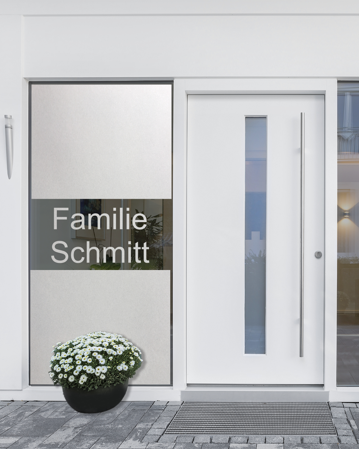 Sichtschutzfolie für Haustür