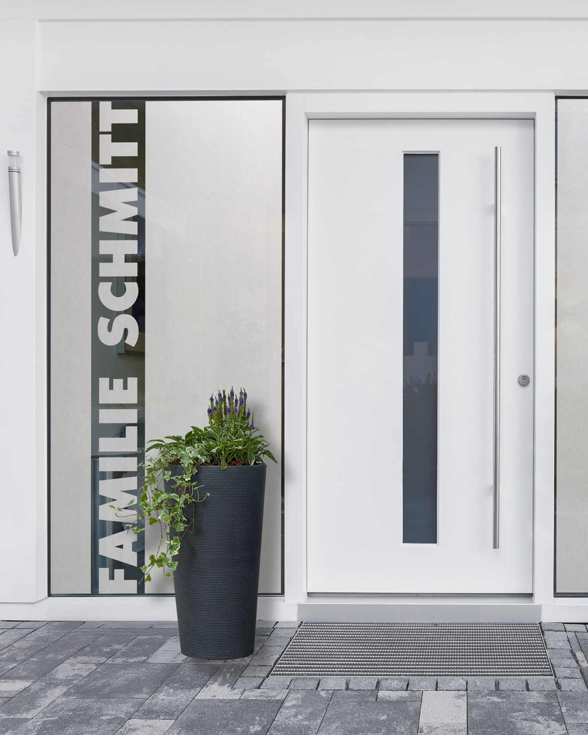 Sichtschutzfolie für Haustür