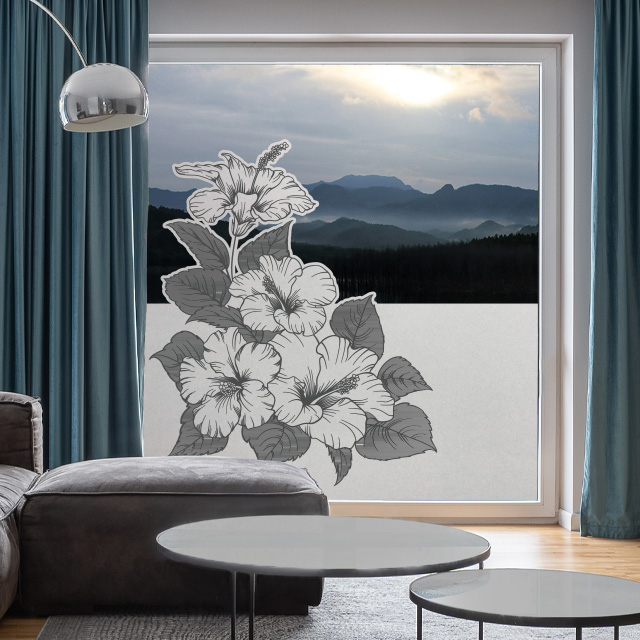 Bedruckte Milchglasfolie als Sichtschutz für Glas und Fenster