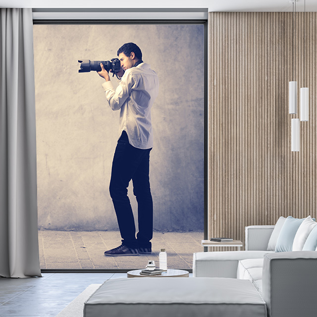 Eigene Fotofolie für Glas