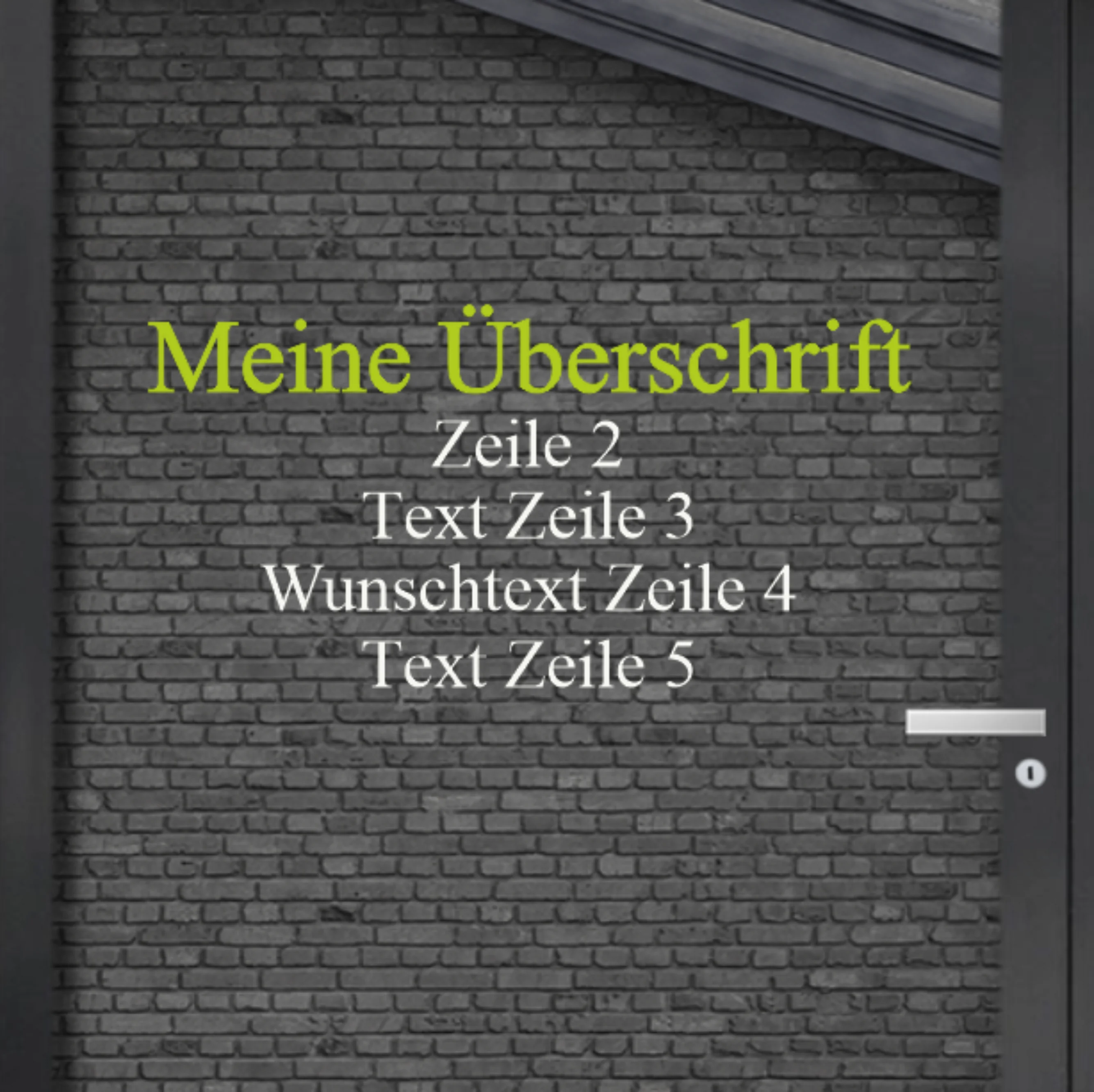 Glastattoos für Gewerbe