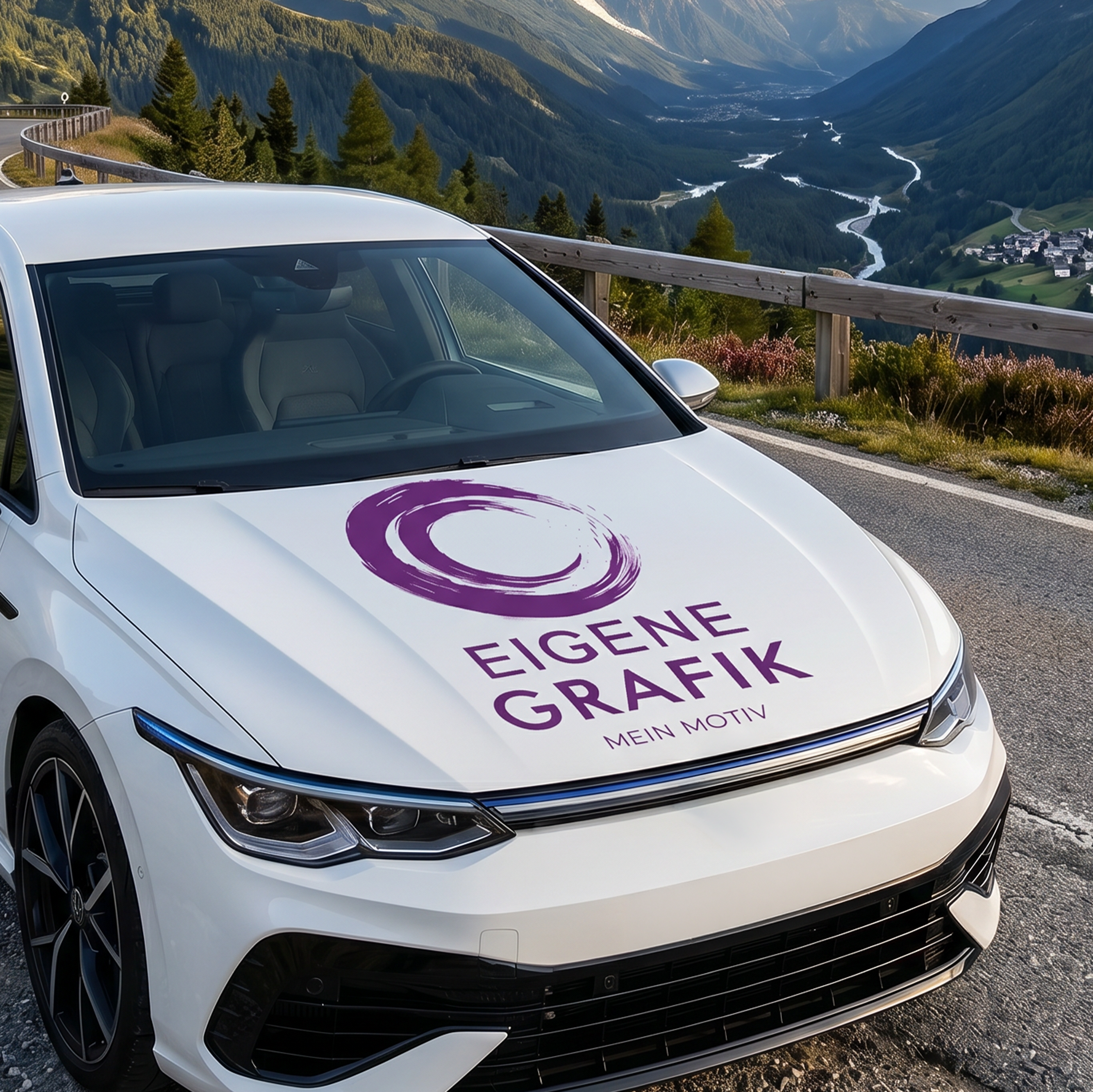 Autoaufkleber mit eigener Grafik