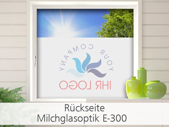 Milchglasfolie E 300 Rückseite