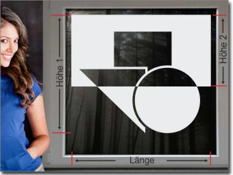 Sichtschutzfolien Größenberechnung