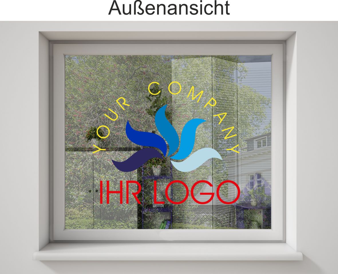 Fensterfolie wie abgebildet