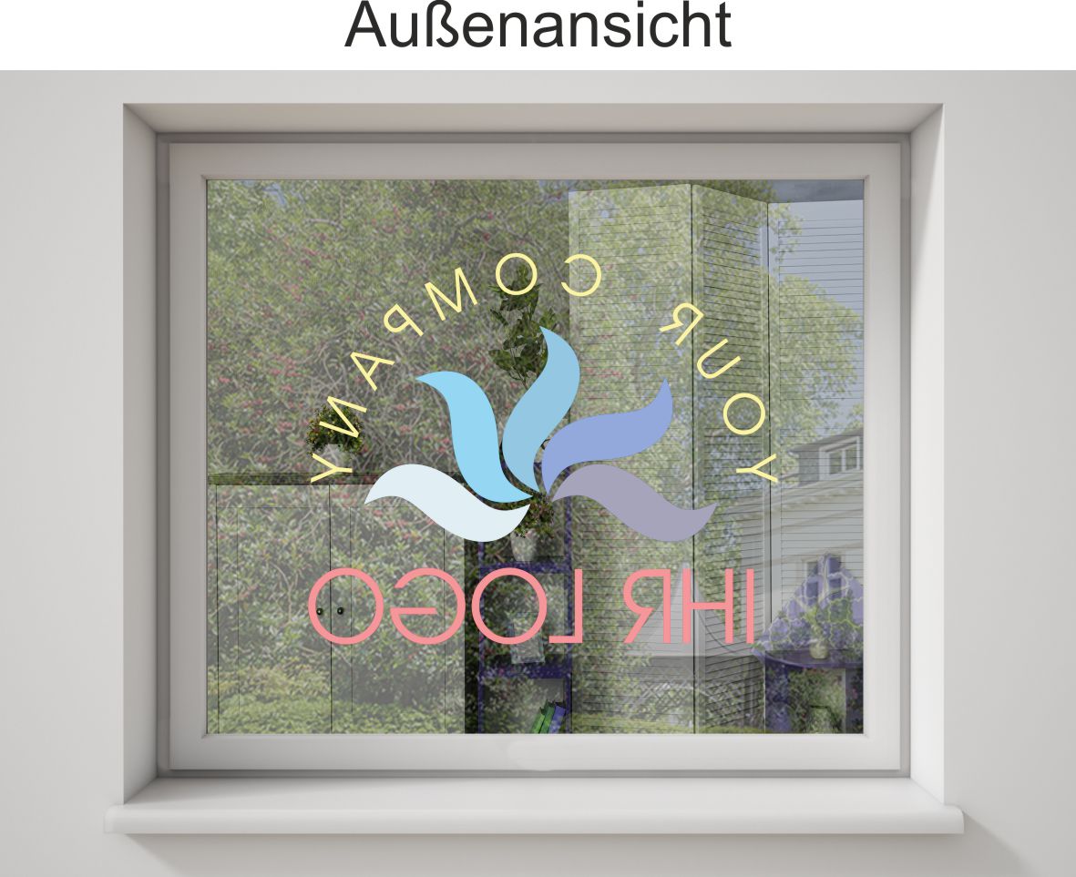 Fensterfolie wie abgebildet