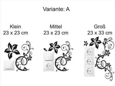 Steckdosen Wandtattoo