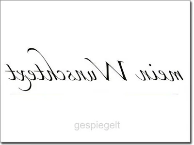 Autoaufkleber gespieglet
