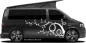 Preview: Autosticker Herbst auf dunklem Camper - Ansicht Farbauswahl