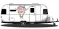 Preview: Autoaufkleber Floraler Tierschädelknochen auf Wohnwagen Preview: Autoaufkleber Floraler Tierschädelknochen auf Wohnwagen