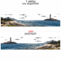 Preview: Camperdekor Berge und Meer