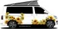 Preview: Aufkleber Sonnenblumen Dekorset auf Van