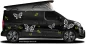 Preview: Autotattoo Lustige Falter auf Campervan