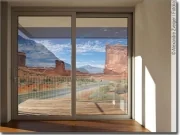 Preview: transparentes Glasdesign mit Monument Valley