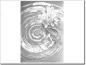 Preview: Bedruckte Glasfolie Seerose schwarz-weiß