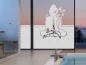 Preview: Milchglasfolie Gewerbe Wellness Buddha auf Fenster