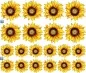Preview: Sonnenblumen Autoaufkleber Set zur individuellen Anordnung
