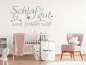 Preview: Wandtattoo Schlaf gut im Kinderzimmer Preview: Wandtattoo Schlaf gut im Kinderzimmer