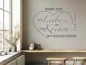 Preview: Wandtattoo Widme dich der Liebe und dem Kochen mit ganzem Herzen