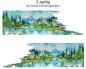 Preview: Aquarelles Alpenpanorama | Set für beide Fahrzeugseiten (in 3 Varianten erhältlich)