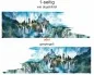 Preview: Aquarellzeichnung Berge | Set für beide Fahrzeugseiten (in 7 Varianten erhältlich)
