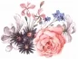 Preview: Aufkleber Blumen Dekorset - Ausschnitt
