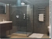 Mobile Preview: Dekofolie für Badezimmer und Dusche Yin&Yang