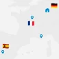 Preview: Aufklebersatz Flaggen von Europa Detailansicht Montagebeispiel