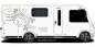 Preview: Auto Sticker Traumhaftes Blumenornament auf Wohnmobil Preview: Auto Sticker Traumhaftes Blumenornament auf Wohnmobil