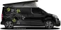 Preview: Auto Sticker Traumhaftes Blumenornament auf dunklem Campervan Preview: Auto Sticker Traumhaftes Blumenornament auf dunklem Campervan