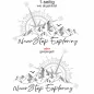 Preview: Autoaufkleber Berge and Kompassrose - Never Stop Exploring