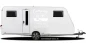 Preview: Autoaufkleber Camping ist auf hellem Seite eines Wohnwagens - Ansicht Farbauswahl