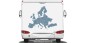Mobile Preview: Autoaufkleber und Wohnmobilaufkleber mit einer Karte von Europa
