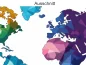 Preview: Autoaufkleber Farbige Weltkarte aus Polygonen - Ansicht Ausschnitt Preview: Autoaufkleber Farbige Weltkarte aus Polygonen - Ansicht Ausschnitt