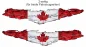 Preview: Autoaufkleber Flagge von Kanada - Ansicht zweiseitig für beide Fahrzeugseiten