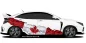 Preview: Autoaufkleber Flagge von Kanada auf Fahrzeugseite von hellem Auto