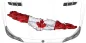 Preview: Autoaufkleber Flagge von Kanada auf Motorhaube
