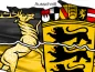 Preview: Autoaufkleber Flagge von Baden-Württemberg - Ansicht Ausschnitt