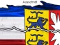 Preview: Autoaufkleber die Fahne von Schleswig-Holstein - Ansicht Ausschnitt