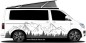 Preview: Autoaufkleber Gebirgskette mit einem Tannenwald aus Hochleistungsfolie