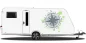 Preview: Autoaufkleber Kompass auf Wohnwagen