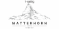 Preview: Autoaufkleber Matterhorn - Ansicht einseitig