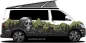 Preview: Autoaufkleber Mystisches Gebirge mit Totenkopf